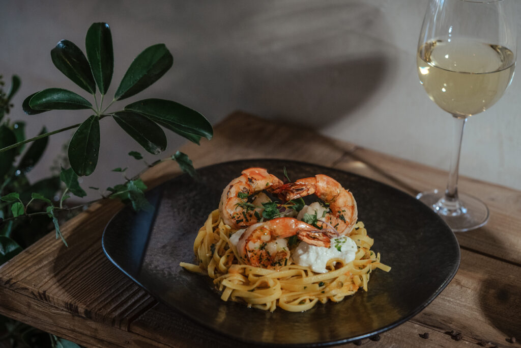 prawns pasta